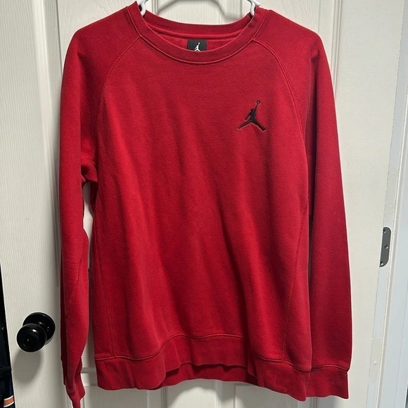 JORDAN red crewneck pullover - Picture 3 of 6